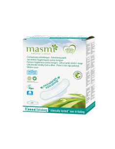 Compresa extralarga con alas algodon bio 8ud Masmi
